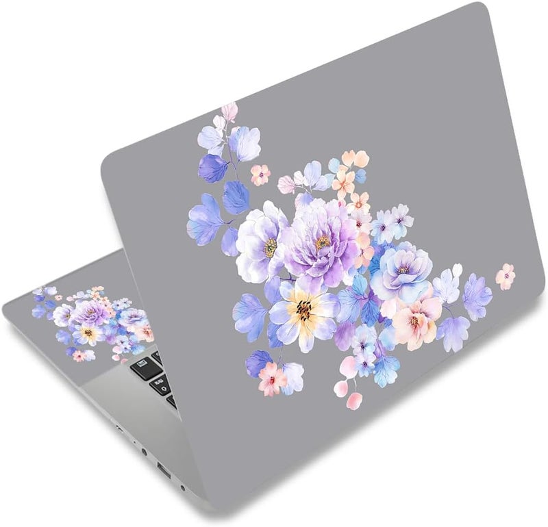 Laptop Skin Sticker Decal,12" 13" 13.3" 14" 15" 15.4" 15.6 inch Laptop Skin Sticker Cover Art Decal Protector Notebook PC (Nice Flowers 5)